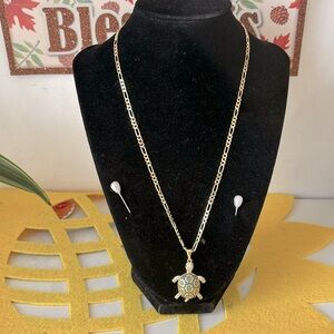 Cadena 14 k gold plated